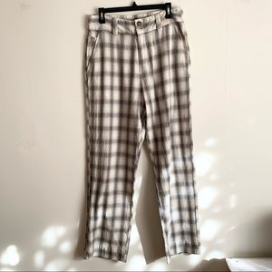 Thrills by Byron Bay Plaid Pants size 10